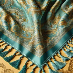 Thai silk carpet rug