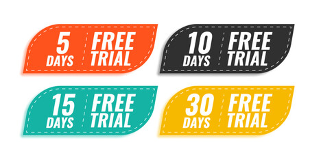 modern style free trial offer banner buy and win bonus