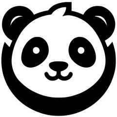 Panda head logo