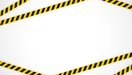 yellow and black ribbon background for restricted area