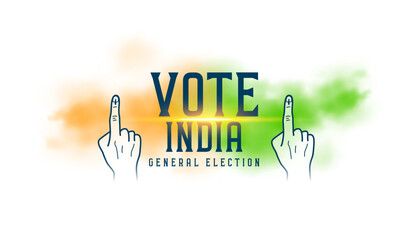 vote india general election banner with light effect - obrazy, fototapety, plakaty