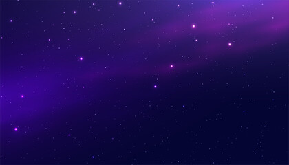 eye-catching starry night sky banner for universe experience