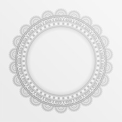 decorative lacy frame background in vintage art design