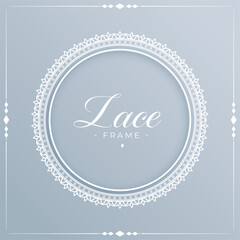 ornamental lacy frame background for classical border and pattern design