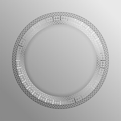 arabic style lace frame background for islamic decorations