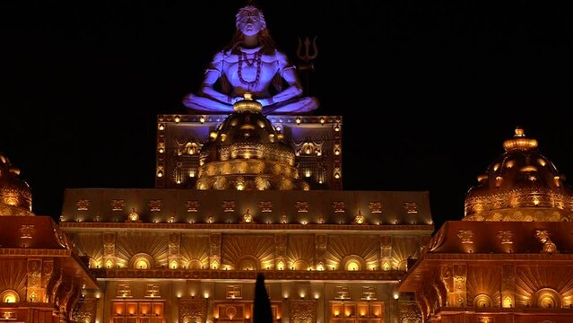 exterior video view of puja pandal in India