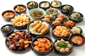 Korean food background 
