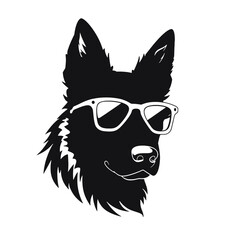 German Shepherd Silhouette