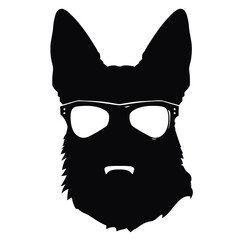 German Shepherd Silhouette 