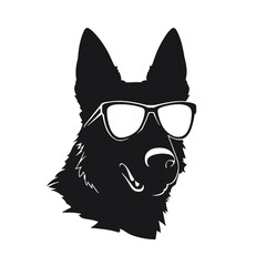 German Shepherd Silhouette 