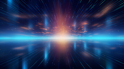 Obraz premium Technology particles abstract background