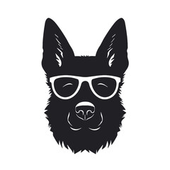 German Shepherd Silhouette 