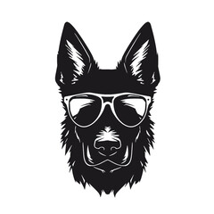 German Shepherd Silhouette 