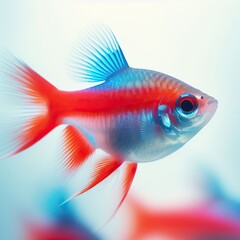 Colorful fish isolated on white