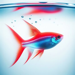 Colorful fish isolated on white