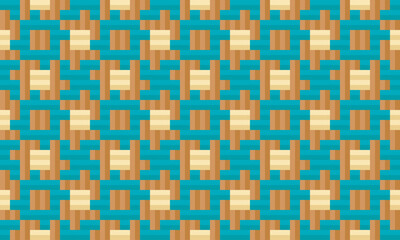 Seamless traditional woven pattern called Anyaman
