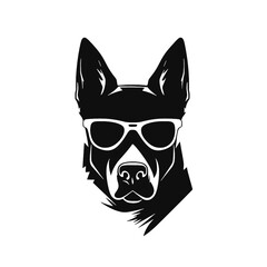 German Shepherd Dog Puppy Portrait Instant Download includes Cricut, Cameo German Shepherd Silhouette