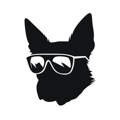 German Shepherd Dog Puppy Portrait Instant Download includes Cricut, Cameo German Shepherd Silhouette