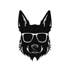 German Shepherd Dog Silhouette Vector Graphics