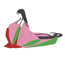 Heian-period women color