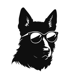 German Shepherd Silhouette 
