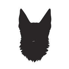 German Shepherd Silhouette 
