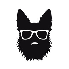 Pug dog - isolated vector illustration