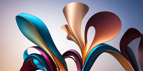 Abstract 3D Background colourful