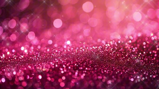 Vivid Hot Pink Glitter Animation: A Dynamic and Bright Video Background for Engaging Content