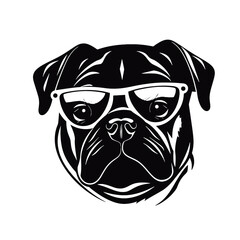 Pug dog - isolated vector illustration