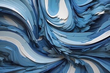 Blue Abstract Background Generative AI