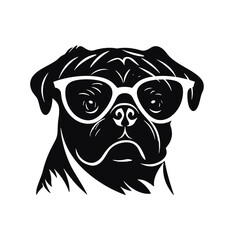 Pug dog - isolated vector illustration