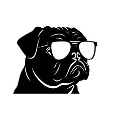 Pug dog - isolated vector illustration