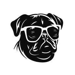 Pug dog - isolated vector illustration