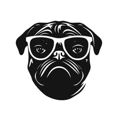 Pug dog - isolated vector illustration