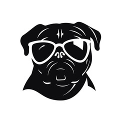Pug dog - isolated vector illustration