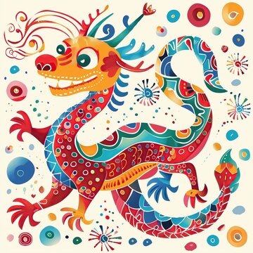 cute Chinese dragonchildish