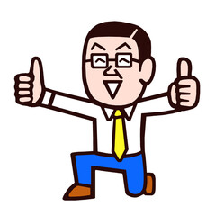 サラリーマン　イラスト　いいね
