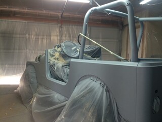 Auto Body Repair, Primer Gray, 1990s Vehicle Restoration 