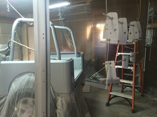Auto Body Repair, Primer Gray, 1990s Vehicle Restoration 