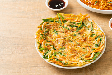 Pajeon or Korean pancake or Korean pizza