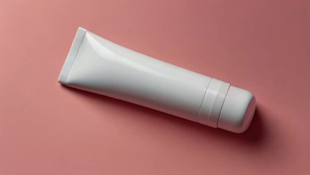 White plain cosmetic product for skincare such as sunscreen and lotion product photography 