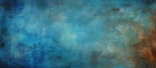 Fototapeta premium A painting featuring a blue sky filled with fluffy white clouds, capturing a serene atmospheric scene in a realistic style.