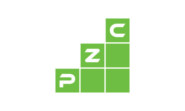 PZC initial letter financial logo design vector template. economics, growth, meter, range, profit, loan, graph, finance, benefits, economic, increase, arrow up, grade, grew up, topper, company, scale