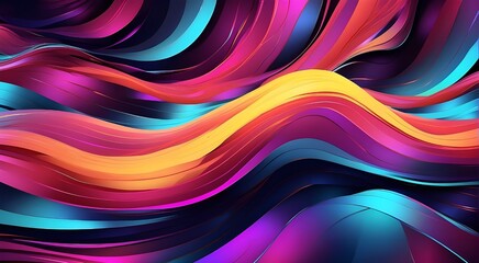 design, background artwork, and neon lines. Abstract color and waves, futuristic and exciting designs for digital art, creativity, and information technology in a captivating manner are features