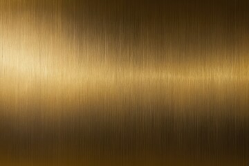 Golden metal background with polished, brushed texture for design - obrazy, fototapety, plakaty