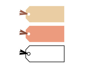 Obraz premium シンプルな栞のイラストセット（フレーム）