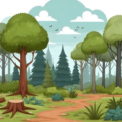 forest background - 숲배경. Generative AI