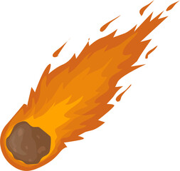 Comet or fireball illustration 