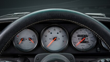 Speedometer in a car